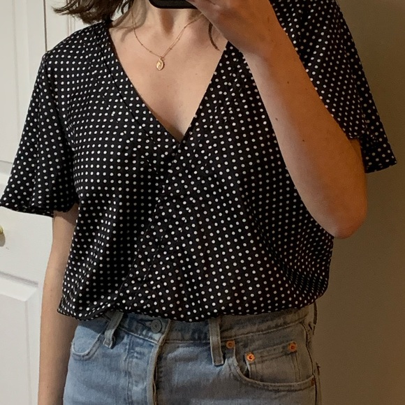 Polka Dot Urban Outfitters Blouse - Picture 2 of 2